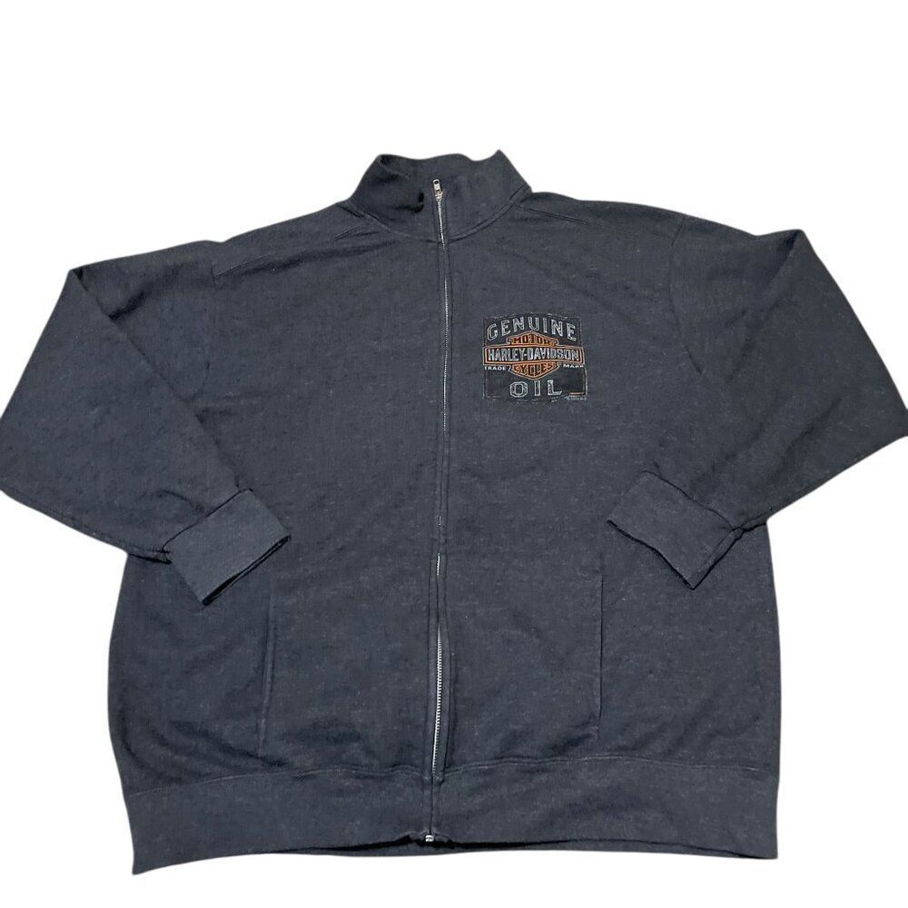Harley Davidson Salt Lake City Utah Full Zip grey Jacket Men's s XL